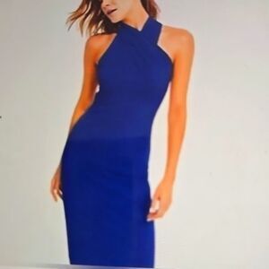 RACHEL Rachel Roy Strapless Blue Dress
